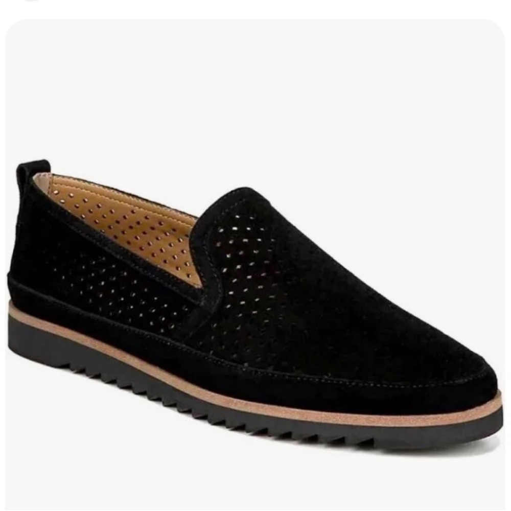 FRANCO SARTO HADREA, BLACK SUEDE LOAFERS